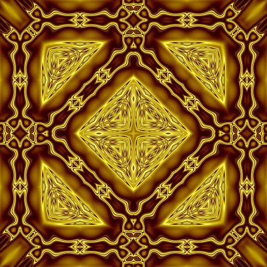 Benzersiz mandala, Oriental yuvarlak desen, mistik motifi, egzotik arka plan. Fantastik fraktal tasarım, geometrik doku parlayan renkli dijital sanat.