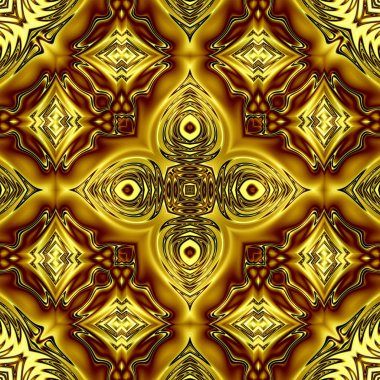 Benzersiz mandala, Oriental yuvarlak desen, mistik motifi, egzotik arka plan. Fantastik fraktal tasarım, geometrik doku parlayan renkli dijital sanat.