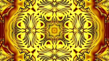 Benzersiz mandala, Oriental yuvarlak desen, mistik motifi, egzotik arka plan. Fantastik fraktal tasarım, geometrik doku parlayan renkli dijital sanat.