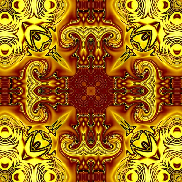 Mandala Original Padrão Redondo Oriental Motivo Místico Fundo Exótico Abstrato — Fotografia de Stock