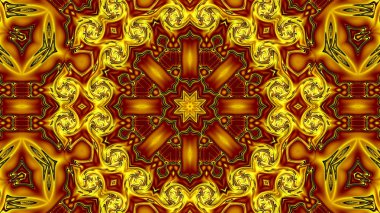 Benzersiz mandala, Oriental yuvarlak desen, mistik motifi, egzotik arka plan. Fantastik fraktal tasarım, geometrik doku parlayan renkli dijital sanat.