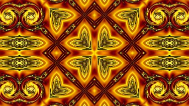 Benzersiz mandala, Oriental yuvarlak desen, mistik motifi, egzotik arka plan. Fantastik fraktal tasarım, geometrik doku parlayan renkli dijital sanat.