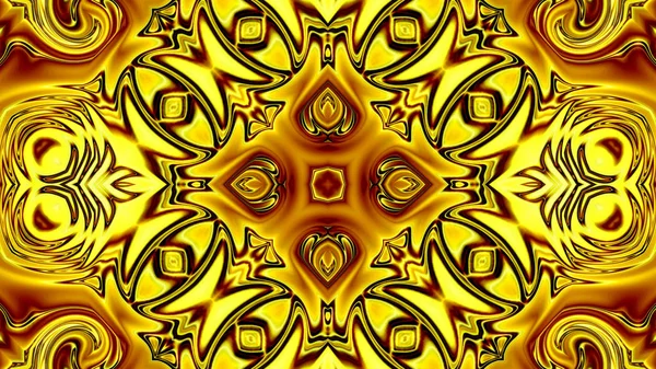 Benzersiz mandala, Oriental yuvarlak desen, mistik motifi, egzotik arka plan. Fantastik fraktal tasarım, geometrik doku parlayan renkli dijital sanat.