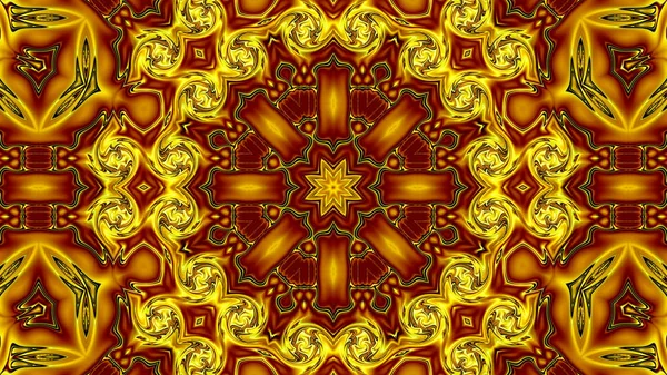 Benzersiz mandala, Oriental yuvarlak desen, mistik motifi, egzotik arka plan. Fantastik fraktal tasarım, geometrik doku parlayan renkli dijital sanat.