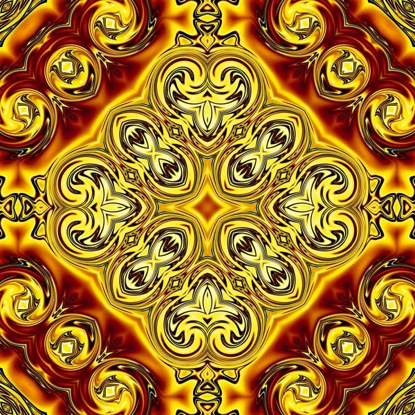Mandala Único Patrón Redondo Oriental Motivo Místico Fondo Exótico Abstracto — Foto de Stock
