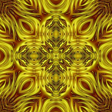 Benzersiz mandala, Oriental yuvarlak desen, mistik motifi, egzotik arka plan. Fantastik fraktal tasarım, geometrik doku parlayan renkli dijital sanat.