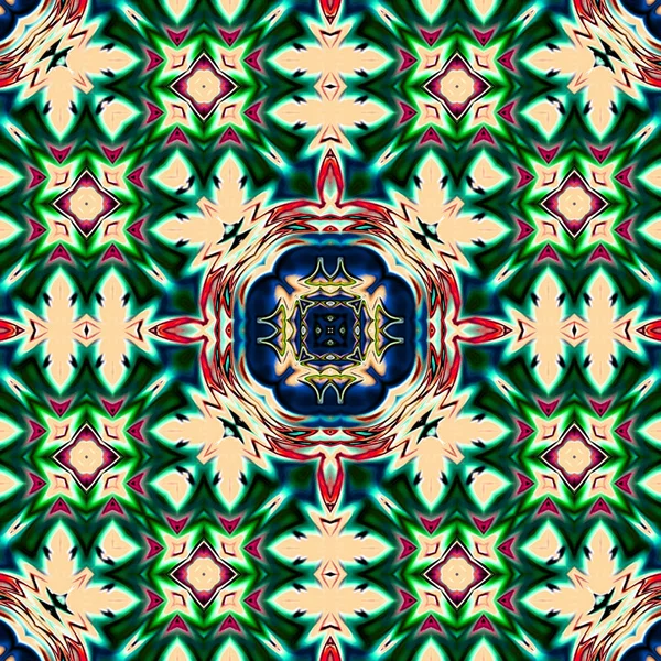 Mandala Único Patrón Redondo Oriental Motivo Místico Fondo Exótico Abstracto — Foto de Stock