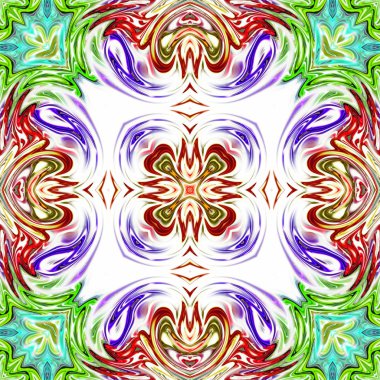 Benzersiz mandala, Oriental yuvarlak desen, mistik motifi, egzotik arka plan. Fantastik fraktal tasarım, geometrik doku parlayan renkli dijital sanat.