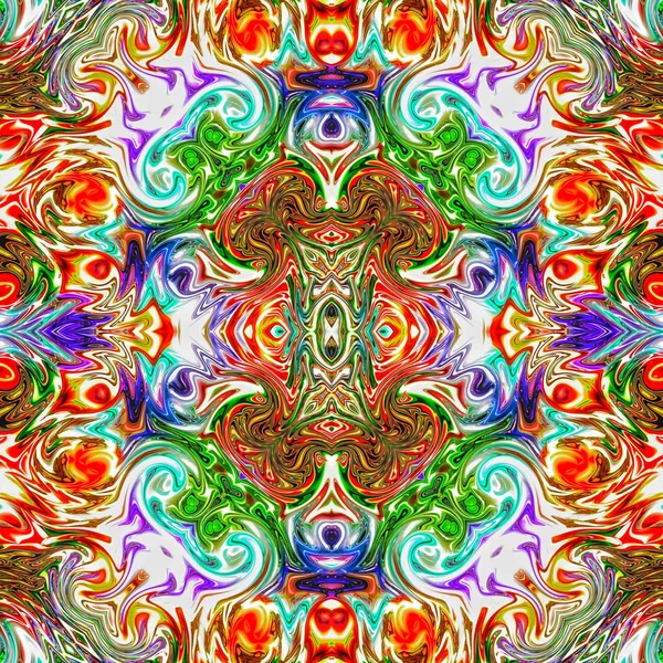 Mandala Único Patrón Redondo Oriental Motivo Místico Fondo Exótico Abstracto —  Fotos de Stock