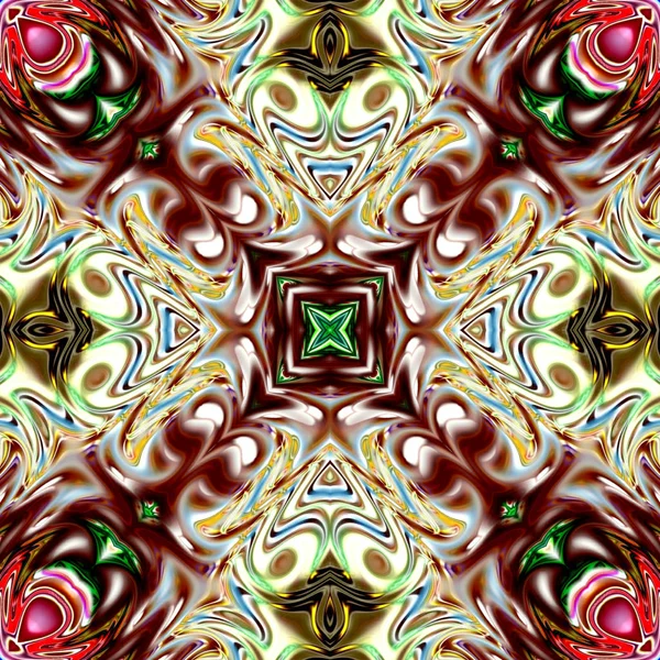 Unique Mandala Oriental Pattern Mystical Motif Abstract Exotic Background Fantastic — Stock Photo, Image