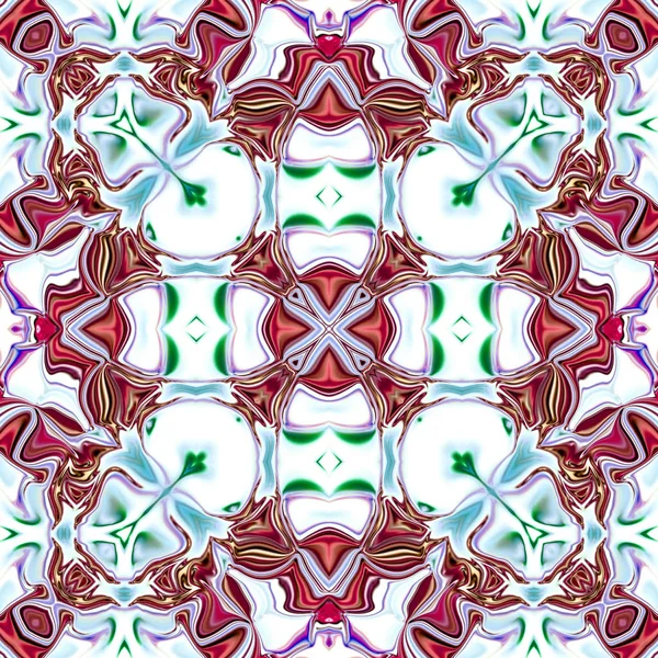 Benzersiz mandala, Oriental yuvarlak desen, mistik motifi, egzotik arka plan. Fantastik fraktal tasarım, geometrik doku parlayan renkli dijital sanat.