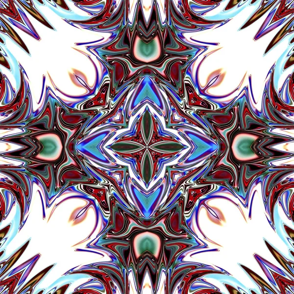 Mandala Único Patrón Redondo Oriental Motivo Místico Fondo Exótico Abstracto — Foto de Stock