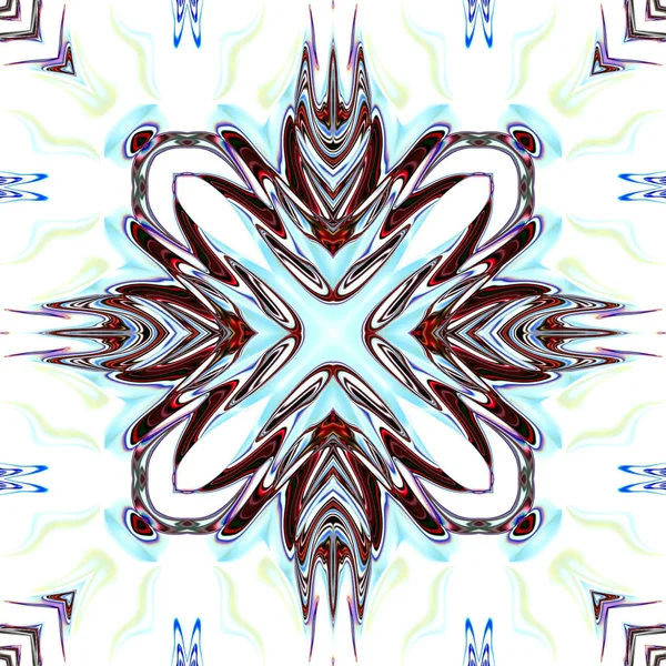 Mandala Original Padrão Redondo Oriental Motivo Místico Fundo Exótico Abstrato — Fotografia de Stock