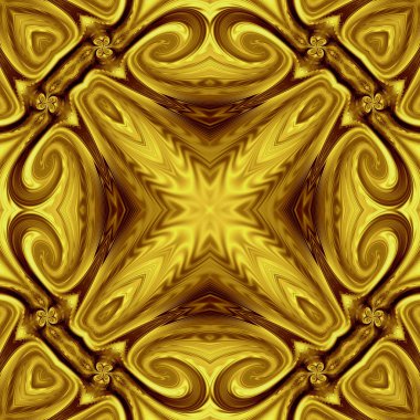 Benzersiz mandala, Oriental yuvarlak desen, mistik motifi, egzotik arka plan. Fantastik fraktal tasarım, geometrik doku parlayan renkli dijital sanat.