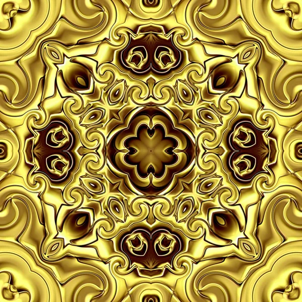 Unieke Mandala Oriental Ronde Patroon Mystieke Motif Abstracte Exotische Achtergrond — Stockfoto