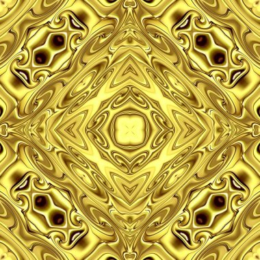 Benzersiz mandala, Oriental yuvarlak desen, mistik motifi, egzotik arka plan. Fantastik fraktal tasarım, geometrik doku parlayan renkli dijital sanat.