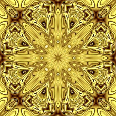 Benzersiz mandala, Oriental yuvarlak desen, mistik motifi, egzotik arka plan. Fantastik fraktal tasarım, geometrik doku parlayan renkli dijital sanat.