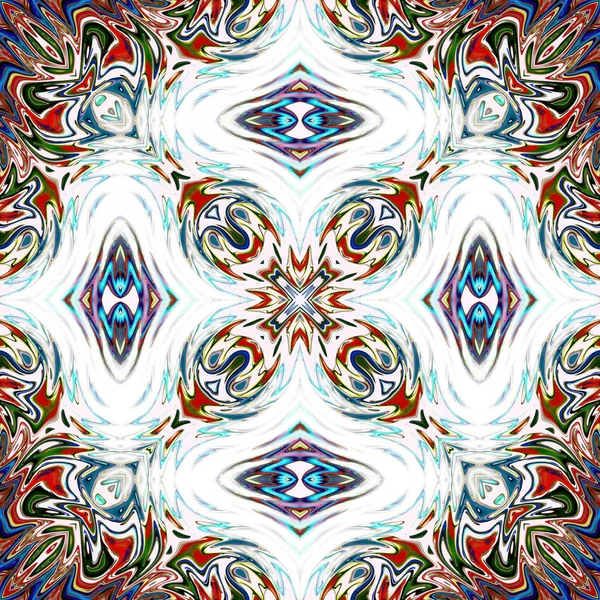 Mandala Original Padrão Redondo Oriental Motivo Místico Fundo Exótico Abstrato — Fotografia de Stock