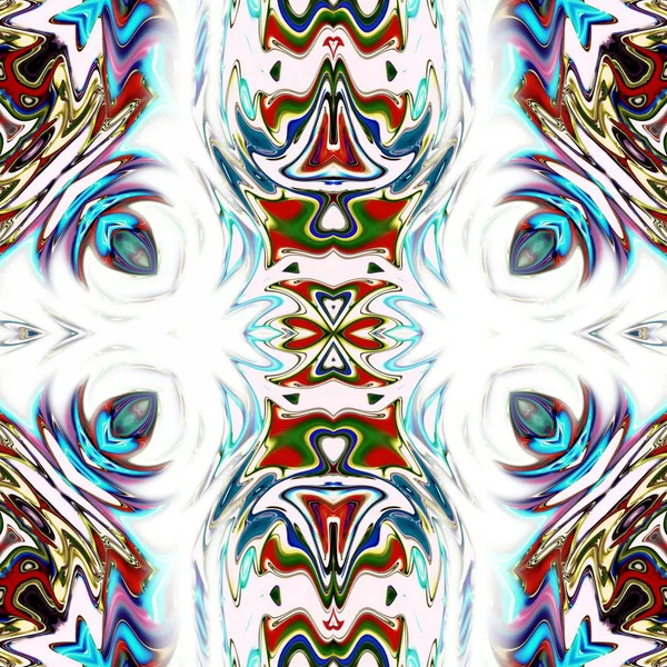 Mandala Único Patrón Redondo Oriental Motivo Místico Fondo Exótico Abstracto — Foto de Stock