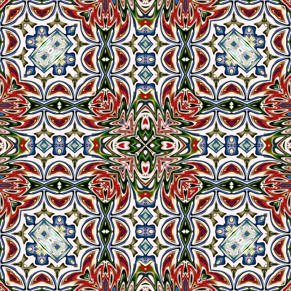 Benzersiz mandala, Oriental yuvarlak desen, mistik motifi, egzotik arka plan. Fantastik fraktal tasarım, geometrik doku parlayan renkli dijital sanat.