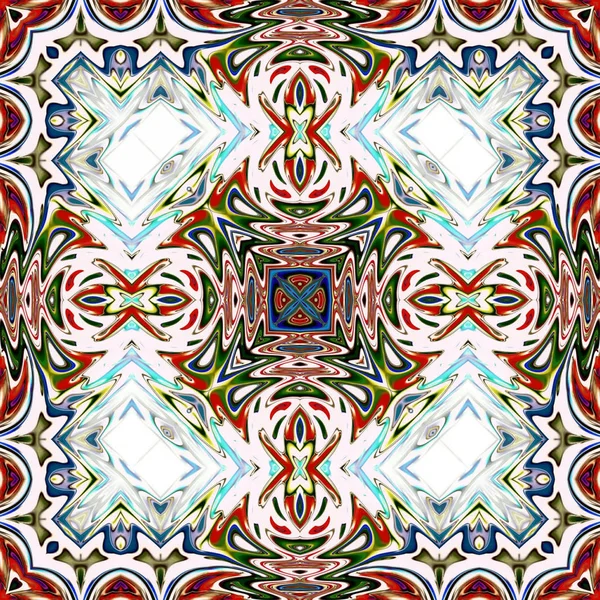 Benzersiz mandala, Oriental yuvarlak desen, mistik motifi, egzotik arka plan. Fantastik fraktal tasarım, geometrik doku parlayan renkli dijital sanat.