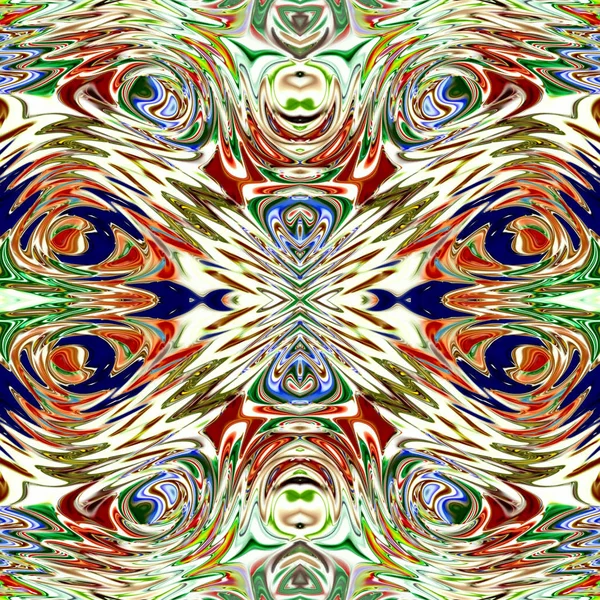 Mandala Único Patrón Redondo Oriental Motivo Místico Fondo Exótico Abstracto —  Fotos de Stock