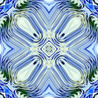 Benzersiz mandala, Oriental yuvarlak desen, mistik motifi, egzotik arka plan. Fantastik fraktal tasarım, geometrik doku parlayan renkli dijital sanat.