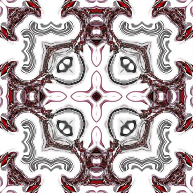 Benzersiz mandala, Oriental yuvarlak desen, mistik motifi, egzotik arka plan. Fantastik fraktal tasarım, geometrik doku parlayan renkli dijital sanat.