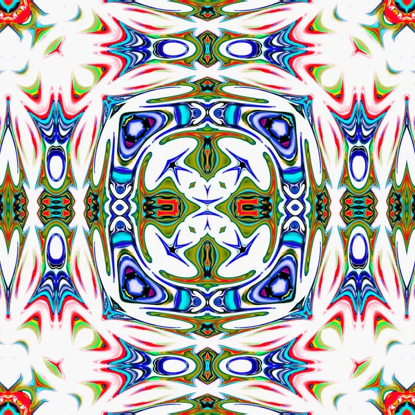 Unieke Mandala Oriental Ronde Patroon Mystieke Motif Abstracte Exotische Achtergrond — Stockfoto