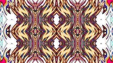 Benzersiz mandala, Oriental yuvarlak desen, mistik motifi, egzotik arka plan. Fantastik fraktal tasarım, geometrik doku parlayan renkli dijital sanat.