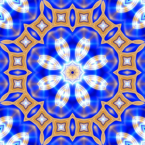 Mandala Único Patrón Redondo Oriental Motivo Místico Fondo Exótico Abstracto — Foto de Stock