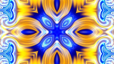 Benzersiz mandala, Oriental yuvarlak desen, mistik motifi, egzotik arka plan. Fantastik fraktal tasarım, geometrik doku parlayan renkli dijital sanat.