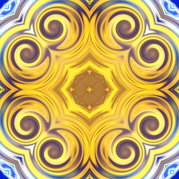 Mandala Original Padrão Redondo Oriental Motivo Místico Fundo Exótico Abstrato — Fotografia de Stock