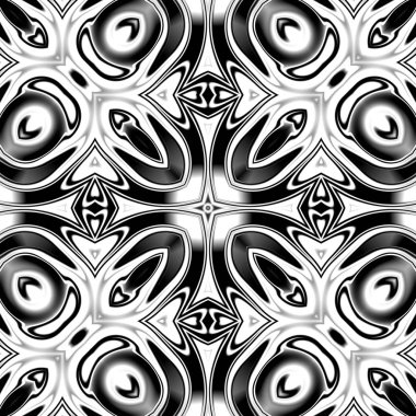 Benzersiz mandala, Oriental yuvarlak desen, mistik motifi, egzotik arka plan. Fantastik fraktal tasarım, geometrik doku parlayan renkli dijital sanat.