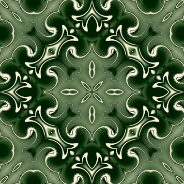 Benzersiz mandala, Oriental yuvarlak desen, mistik motifi, egzotik arka plan. Fantastik fraktal tasarım, geometrik doku parlayan renkli dijital sanat.