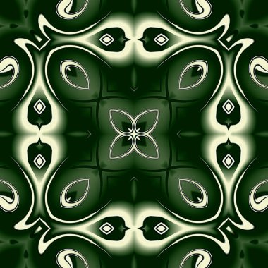 Benzersiz mandala, Oriental yuvarlak desen, mistik motifi, egzotik arka plan. Fantastik fraktal tasarım, geometrik doku parlayan renkli dijital sanat.