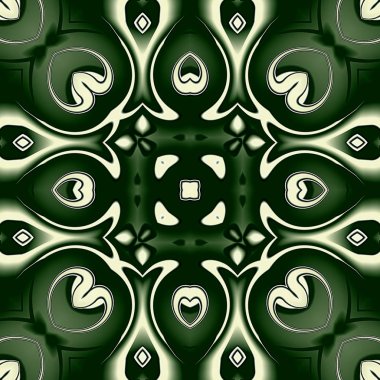 Benzersiz mandala, Oriental yuvarlak desen, mistik motifi, egzotik arka plan. Fantastik fraktal tasarım, geometrik doku parlayan renkli dijital sanat.