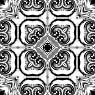 Benzersiz mandala, Oriental yuvarlak desen, mistik motifi, egzotik arka plan. Fantastik fraktal tasarım, geometrik doku parlayan renkli dijital sanat.