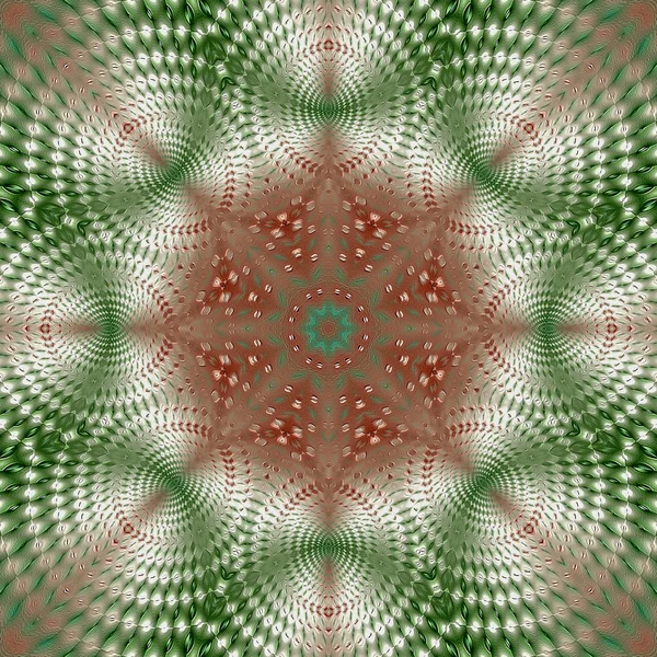 Mandala Unico Modello Rotondo Orientale Motivo Mistico Astratto Sfondo Esotico — Foto Stock