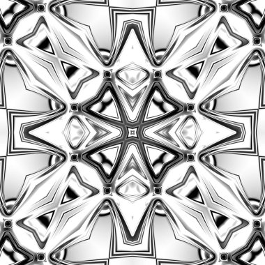 Benzersiz mandala, Oriental yuvarlak desen, mistik motifi, egzotik arka plan. Fantastik fraktal tasarım, geometrik doku parlayan renkli dijital sanat.