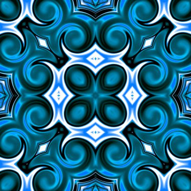 Benzersiz mandala, Oriental yuvarlak desen, mistik motifi, egzotik arka plan. Fantastik fraktal tasarım, geometrik doku parlayan renkli dijital sanat.