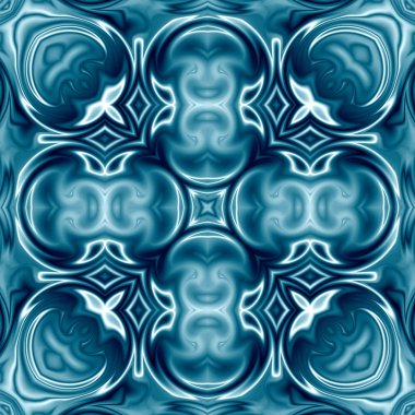 Benzersiz mandala, Oriental yuvarlak desen, mistik motifi, egzotik arka plan. Fantastik fraktal tasarım, geometrik doku parlayan renkli dijital sanat.