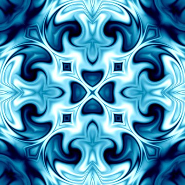 Benzersiz mandala, Oriental yuvarlak desen, mistik motifi, egzotik arka plan. Fantastik fraktal tasarım, geometrik doku parlayan renkli dijital sanat.