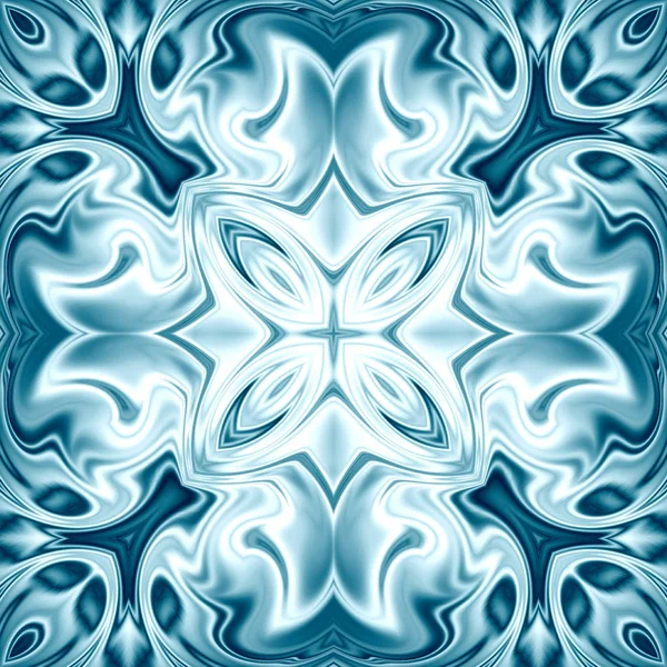 Benzersiz mandala, Oriental yuvarlak desen, mistik motifi, egzotik arka plan. Fantastik fraktal tasarım, geometrik doku parlayan renkli dijital sanat.