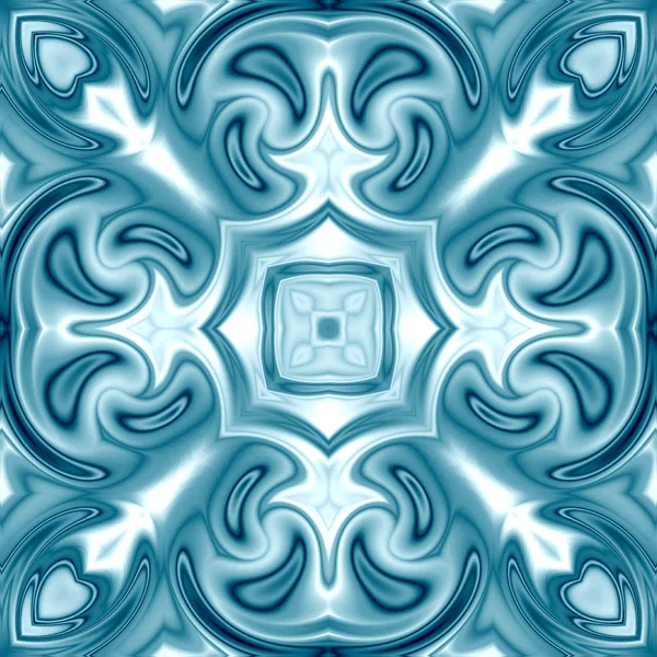 Benzersiz mandala, Oriental yuvarlak desen, mistik motifi, egzotik arka plan. Fantastik fraktal tasarım, geometrik doku parlayan renkli dijital sanat.