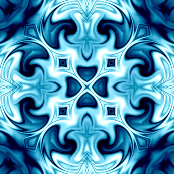 Benzersiz mandala, Oriental yuvarlak desen, mistik motifi, egzotik arka plan. Fantastik fraktal tasarım, geometrik doku parlayan renkli dijital sanat.