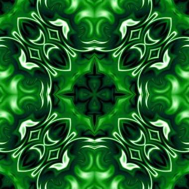 Benzersiz mandala, Oriental yuvarlak desen, mistik motifi, egzotik arka plan. Fantastik fraktal tasarım, geometrik doku parlayan renkli dijital sanat.