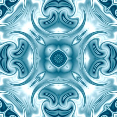 Benzersiz mandala, Oriental yuvarlak desen, mistik motifi, egzotik arka plan. Fantastik fraktal tasarım, geometrik doku parlayan renkli dijital sanat.