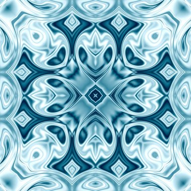 Benzersiz mandala, Oriental yuvarlak desen, mistik motifi, egzotik arka plan. Fantastik fraktal tasarım, geometrik doku parlayan renkli dijital sanat.