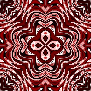 Benzersiz mandala, Oriental yuvarlak desen, mistik motifi, egzotik arka plan. Fantastik fraktal tasarım, geometrik doku parlayan renkli dijital sanat.